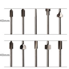10 tlg. HSS Fräser-Set Holzfräse CNC Oberfräse Fräsen für Dremel, Proxxon etc.*