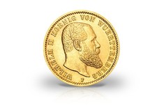 20 Mark Goldmünze 1894-1914 Deutsches Kaiserreich Württemberg König Wilhelm II. 