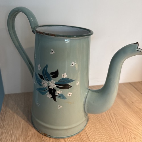 Alte emaille kanne - krug, shabby