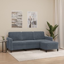 Sofa 3-Sitzer Hocker