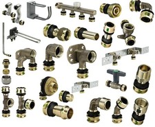 Viega Raxofix Rohr T-Stück Übergang Bogen Wandscheibe Kupplung Stopfen 