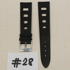 Uhrenarmband Leder Armband 16mm 19mm 20mm echt Leder Uhrband #Schwarz