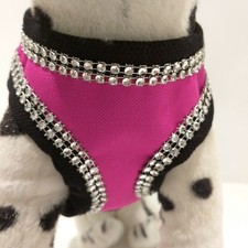 Hundegeschirr pink glitzer - hundegeschirr,