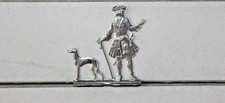 Zinnflachfiguren: Rokoko - Adliger mit Hund , 45mm