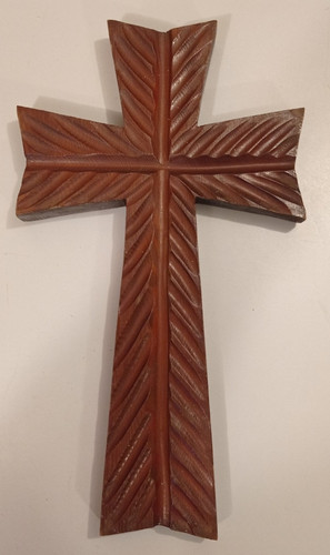 Wandkreuz kruzifix aus holz - aus,