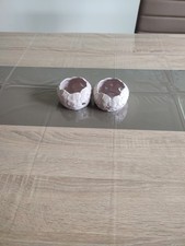 Teelichthalter 2 Stück Aus Porzellan Fliederfarbe