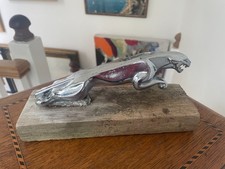 Oldtimer Jaguar springende Katze Chrom Motorhaube Maskottchen Motorhaubenornament Auto Emblem