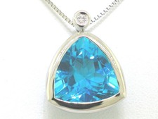 Blautopas Anhänger 585