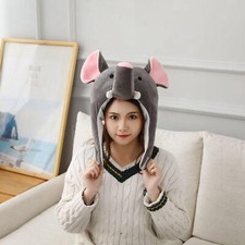 Plüsch Party Hut Elefant grau