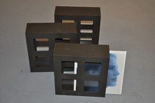 LP AUFBEWAHRUNGSBOX Plattenbox VINTAGE 70er 80er Jahre 3 Stück schwarz