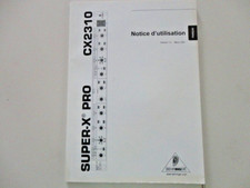 Service manual Bedienungsanleitung Super - X Pro CX 2310 Behringer