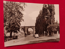 Apolda 1968. Viadukt. Wunderschöne alte s/w-AK. Frankiert & gelaufen.