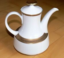 Eschenbach Porzellan alte Serie mit breiter Goldbordüre Kaffeekanne mit Deckel