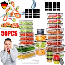 50er-Set Vorratsdosen Set Vorratsbehälter Vorratsdose BPA frei Frischhaltedose