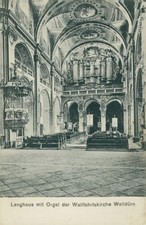 Ansichtskarte Langhaus mit Orgel der Wallfahrtskirche Walldürn  (Nr.9221)