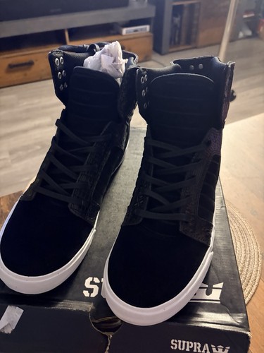 Supra skytop black croc white - supra, black/croc-white