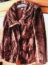 Elegante Damen Webpelzjacke