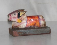 Antike Holz Heilige Kuh Nandi