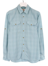 Fjallraven Regular Fit Hemd Herren M Kariert Einstecktaschen Roll-Up Ärmel