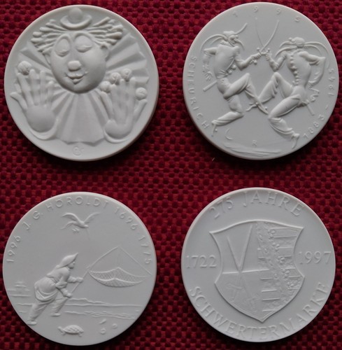 Meissen porzellan medaille - porzellan,