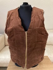 CORD Herren Arbeitsweste Winterweste Outdoor Berufsweste Zunft 48/50 Braun Teddy