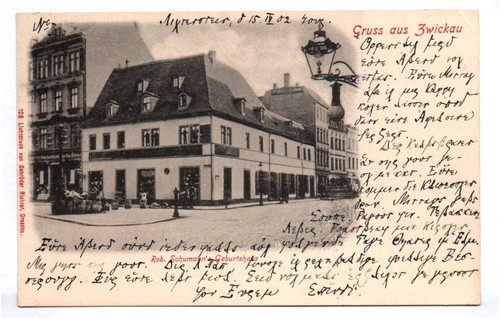 Litho gruss aus - aus, zwickau
