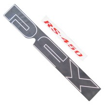 Aufkleber Sticker Dekor Emblem Schriftzug Rex RS 450 Seitenverkleidung rechts