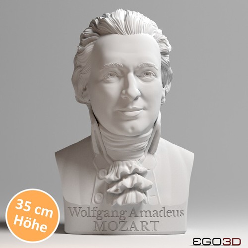 Wolfgang amadeus mozart - mozart, büste