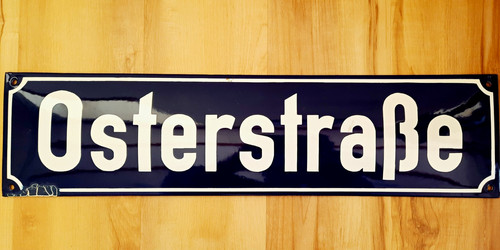 Altes emailleschild - altes,