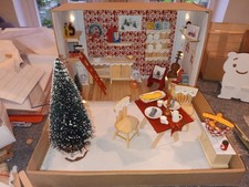 Wichtel Weihnachtsbäckerei Puppenstube handgefertigt