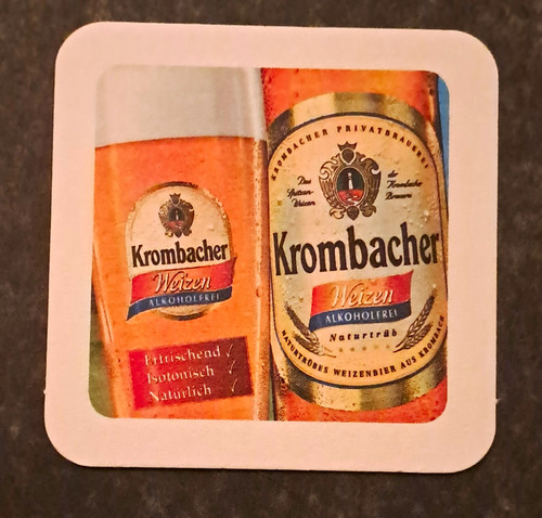 Krombacher bierdeckel 2 - krombacher, bierdeckel,