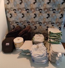 Großes Stoffwindel-Paket, Überhosen, Einlagen, von 3-36 kg, guter Zustand