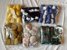 Wolle ,  Wollmix  Paket  3,2 Kg   6 verschiedene Farben und Hersteller 