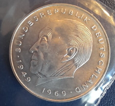 BRD 2 Mark Konrad Adenauer von 1969/ D  (top Stück) siehe Fotos
