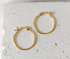 Goldene creolen aus 925 silber - goldene,