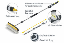 Waschbürste mit Teleskopstiel