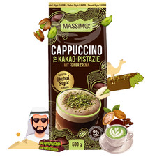MASSIMO Cappuccino Dubai Style 10 x 500g - Feines Pistazien Schokoladen Aroma