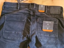 HERREN JEANS schwarz slim tapered Tom Tompson Neu  36/32