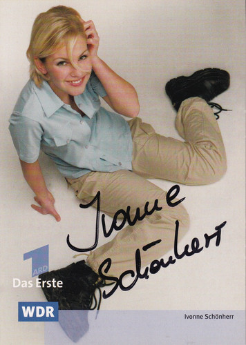 Autogramm ivonne schönherr - autogramm,