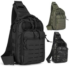 Taktisch Brusttasche Molle Rucksack Crossbody Reise Schultertasche Umhängetasche
