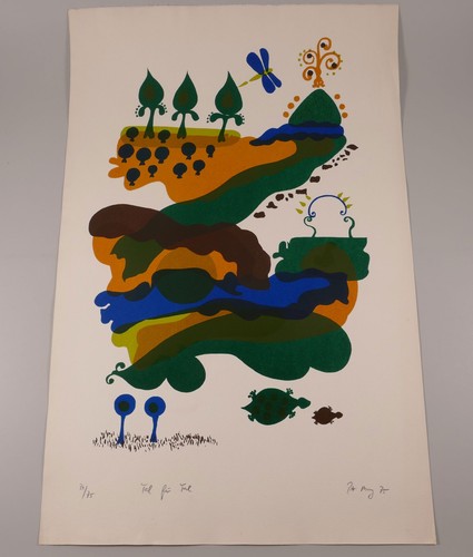 Serigrafie pitt moog 1975 - serigrafie,