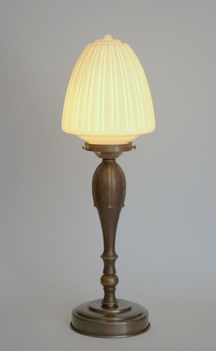Art deco messinglampe - deco,