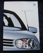 VW Golf 4 Cabrio Prospekt