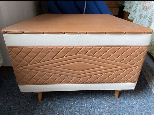 Wäschetruhe vintage mit - wäschetruhe,