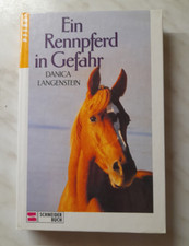 Jugendbuch "Ein Rennpferd in Gefahr", ab 12 Jahre, Hartband-Einfassung, belesen