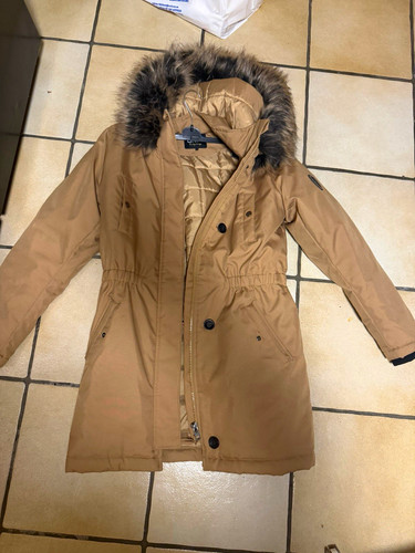 Only damen parka mantel beige - mantel,