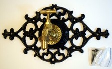 Antik Style Alu Bassena Wand Brunnen Wandbrunnen Zierrosette m. Kran WTR3-B