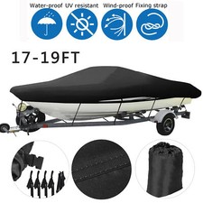 NEVERLAND 210D Allwetter-Bootsabdeckung für 5,2-5,8m Spitzgatt 2,6m Breite