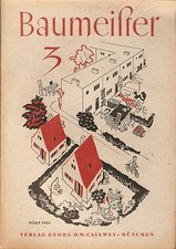 Zeitschrift Baumeister Nr3  Monatshefte für Architektur und Raumkunst  März 1952