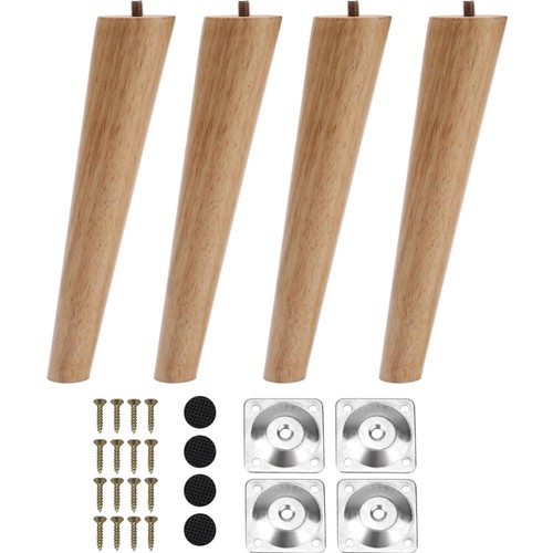 Möbelfüße holz 20cm - 20cm, eiche